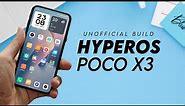 POCO X3 HyperOS Unofficial Build - Complete Review & Install Tutorial