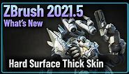 060 ZBrush 2021.5 - Thick Skin Hard Surface Techniques - Mech Concept Details Using Thick Skin!