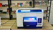 A3 UV printer printing a compact (Procolored 2021)