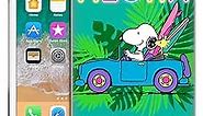Head Case Designs Officially Licensed Peanuts Tropical Surf Snoopy Aloha Disco Soft Gel Case Compatible with Apple iPhone 7/8 / SE 2020 & 2022