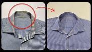 🔥New technique: Tips to repair frayed, torned, yellowed shirt collars into a completely new collar