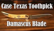 Case Knife Texas Toothpick Damascus Blade 610096 DAM Review