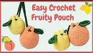 Easy Crochet Fruit Pouch Tutorial (Tiktok 2022) | Free Pattern for Beginners
