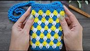 DIY Tutorial | How to crochet mobile phone bag | Crossbody bag