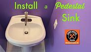 How to Install a Pedestal Sink and Faucet -- by Home Repair Tutor
