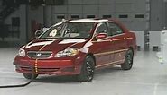 2005 Toyota Corolla side IIHS crash test