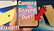 iPhone X/XS/XR/11: How to Fix Camera Grayed Out on Lock Screen- EASY FIX!
