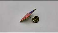 American Flag Lapel Pin Made in USA by StockPins.com