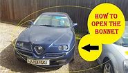 How to open the bonnet on a Alfa Romeo GTV