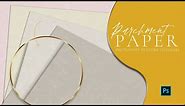 PAPER TEXTURE PHOTOSHOP TUTORIAL | Parchment Paper How to make a pattern in Photoshop