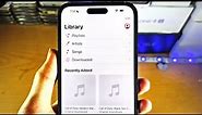 ANY iPhone How To Access iCloud Music Library!