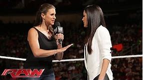 Brie Bella and Stephanie McMahon agree to battle at SummerSlam: Raw, July 28, 2014