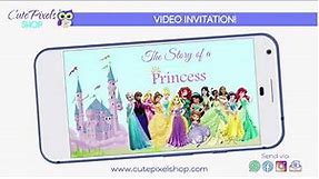 Disney Princess Birthday Video Invitation
