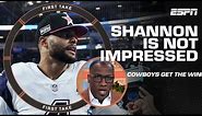 Shannon Sharpe isn't impressed by the Cowboys beating the Chargers 😐 | First Take
