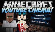 Minecraft | YOUTUBE CINEMA! (Web Displays Mod!) | Mod Showcase [1.6.4]