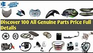 Bajaj Discover 100 All Genuine Spare Parts Price List | Bajaj Genuine Parts | Discover 100 Parts