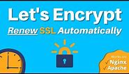How To Renew Your Let's Encrypt SSL Certificate AUTOMATICALLY (with crontab)
