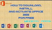 office 365 Pro Plus download, install and activate for free