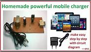 How to make mobile charger at home - homemade cell phone charger