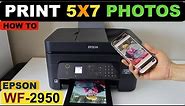 how To Print 5x7 Photos With Epson WorkForce WF-2950 Printer.