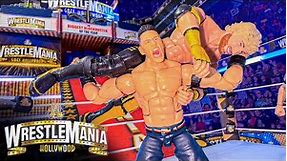 John Cena vs Logan Paul Action Figure Match! WrestleMania Hollywood