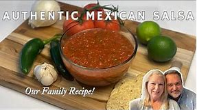 AUTHENTIC Mexican Salsa - Our Family Recipe! EASY to make at home! #livingthealleyway