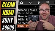 📸 How to Turn On Clean HDMI Sony A6000 | Clean HDMI Camera