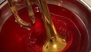 Playing my trumpet into jelly
