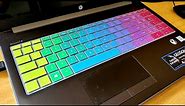 HP Silicon Keyboard Cover Skin | 15.6" Laptop | Rainbow Color