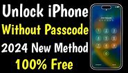 Unlock iPhone Without Passcode 2024 New Method | Unlock iPhone Forgot Passcode