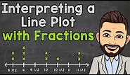 Interpreting a Line Plot with Fractions (Includes 1/2's) | Reading a Line Plot