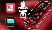 Red iPhone Xs Max at March Event? / Services Only & no hardware?