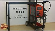 Ultimate Welding Cart with Folding Table Extension