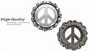 HA1548 HA1602 Cut-out Peace Signs Replacement Belt Buckle