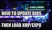 How to update ASRock BIOS and load EXPO/XMP profile