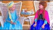 Frozen Elsa And Anna In Real Life Funny video Compilation by kids smile tv