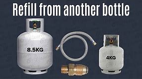 Refill Propane LPG bottle at home from another cylinder & save money easy