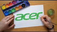 How to draw the acer logo