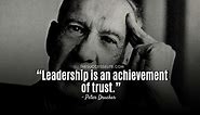 Top 35 Inspiring Peter Drucker Quotes On Leadership