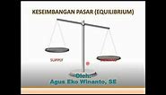 CARA MENGHITUNG KESEIMBANGAN PASAR