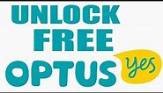 How to SIM unlock Optus