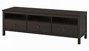 HEMNES TV unit, black-brown, 72x181/2x221/2" - IKEA
