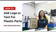 Add Logos or Text for Plastic Parts - Part Marking Services at RapidDirect
