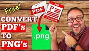 How to Convert PDF to PNG - Free
