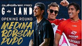 Gabriel Medina, C. Robson, S. Pupo | Quiksilver Pro G-Land - Opening Round Heat Replay