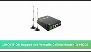 LINOVISION Rugged and Versatile Cellular Router & 4G DTU with RS232, Industrial 4G LTE WiFi Router.