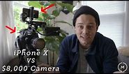 iPhone X vs $8,000 Cinema Camera | Shootout in 4K