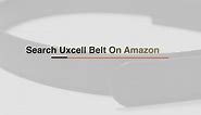 uxcell Men PU Buckleless Ratchet Waist Belt 35mm Wide