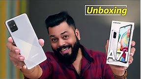 Samsung Galaxy A71 Unboxing & First Impressions ⚡⚡⚡ SD730, 64MP Cameras And More