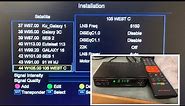 How to add a satellite and transponder to a GTMedia FTA Free to Air Satellite Receiver | C or kU